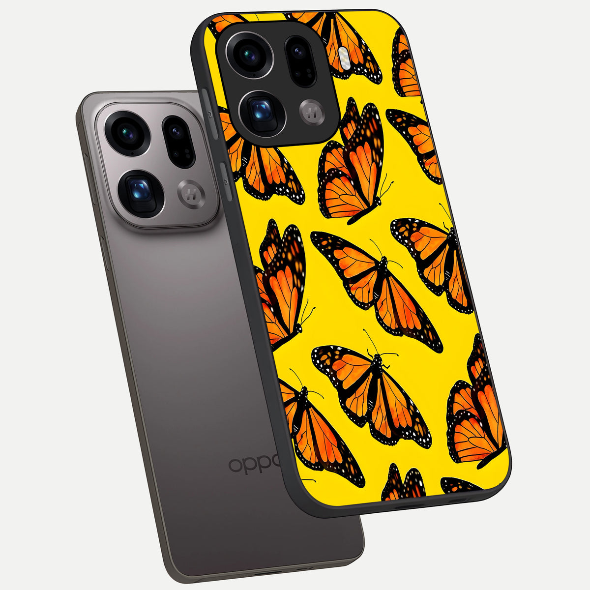  Golden Wing Flight phone case For Oppo Find X9 Pro showing premium glass back cover with detailed artwork