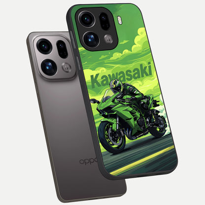 Greenery Sky phone case For Oppo Find X9 Pro showing premium glass back cover with detailed artwork