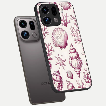  Pink Power Sparks phone case For Oppo Find X9 Pro showing premium glass back cover with detailed artwork