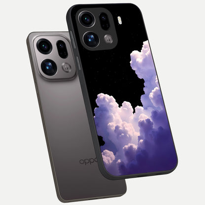  Starlit Night Whispers phone case For Oppo Find X9 Pro showing premium glass back cover with detailed artwork