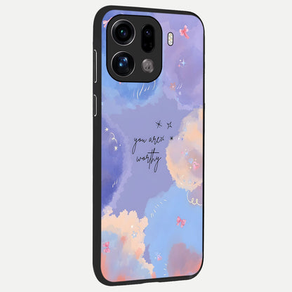  Celestial Cloud Magic back cover For Oppo Find X9 Pro slim fit glass case with vibrant aesthetic design