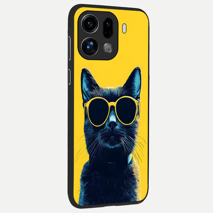  Cool Cat Vibes back cover For Oppo Find X9 Pro slim fit glass case with vibrant aesthetic design