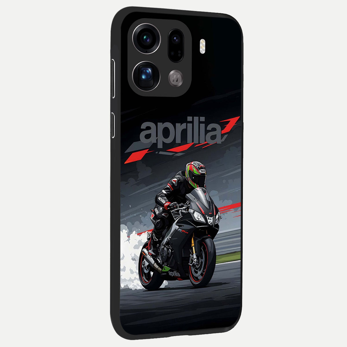  Dark Aprilla back cover For Oppo Find X9 Pro slim fit glass case with vibrant aesthetic design