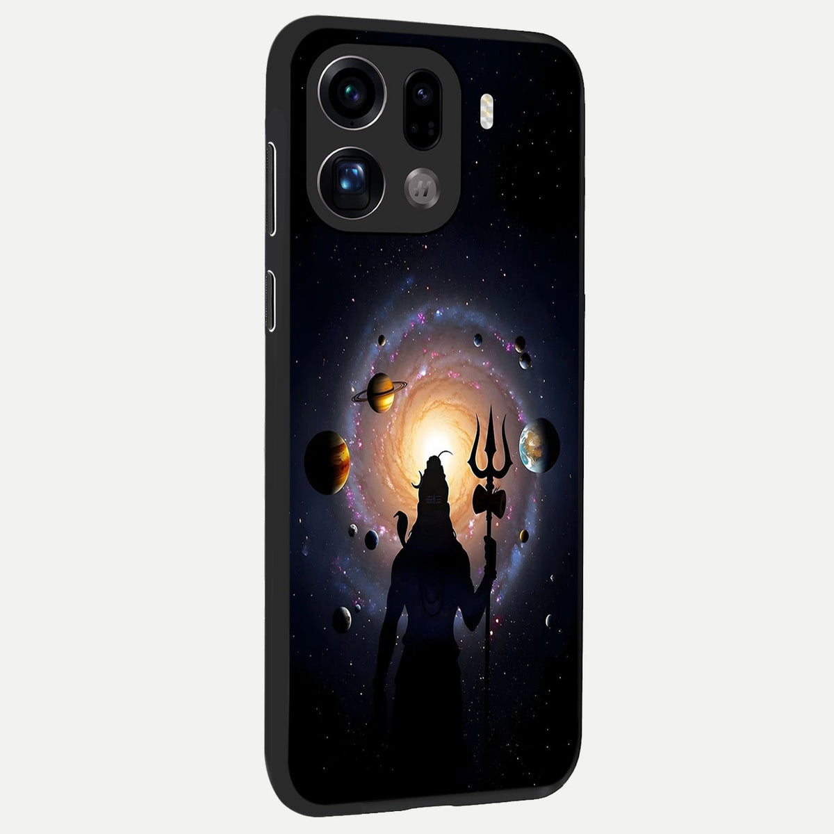  Galactic Shiva Vision back cover For Oppo Find X9 Pro slim fit glass case with vibrant aesthetic design