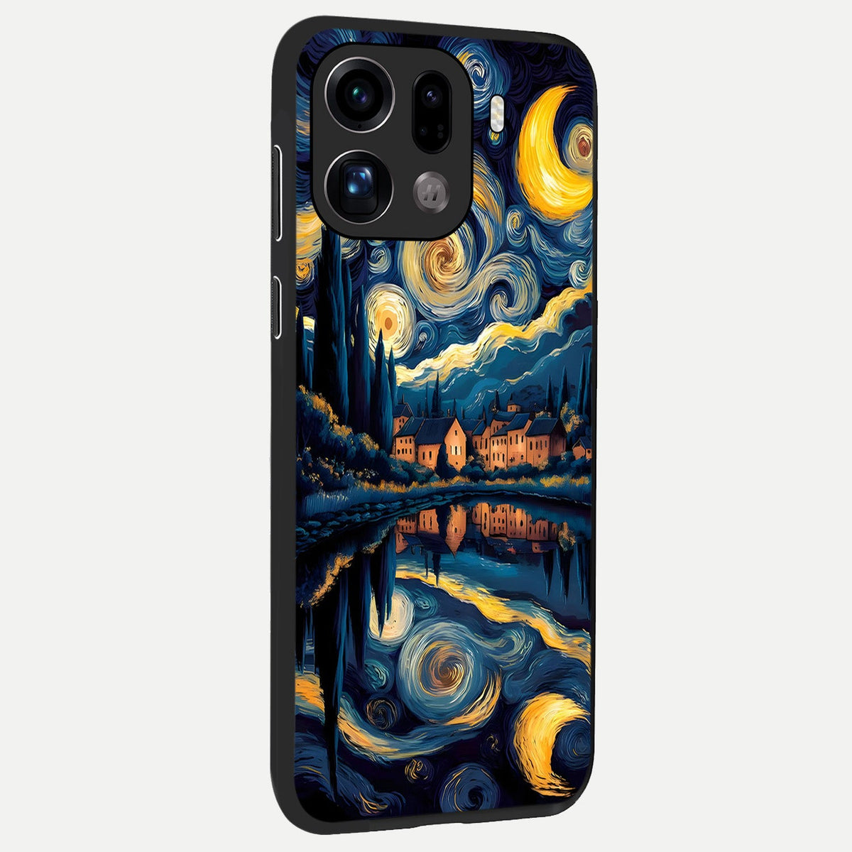  Starry Sky Serenity back cover For Oppo Find X9 Pro slim fit glass case with vibrant aesthetic design