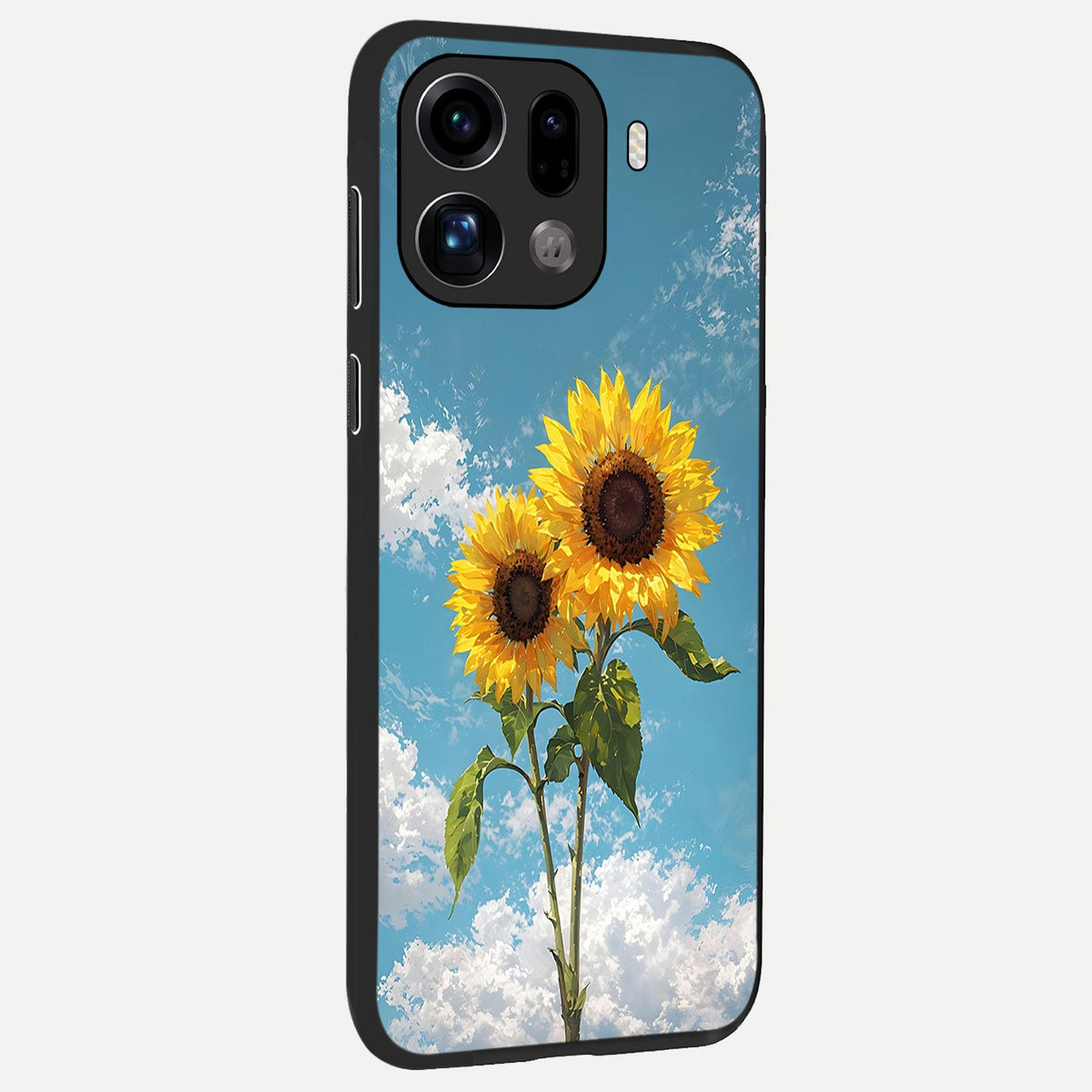  Sunlit Daisy Glow back cover For Oppo Find X9 Pro slim fit glass case with vibrant aesthetic design