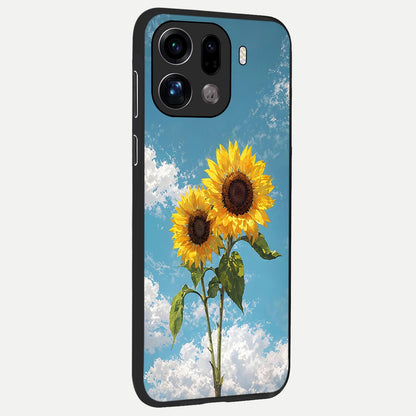  Sunlit Daisy Glow back cover For Oppo Find X9 Pro slim fit glass case with vibrant aesthetic design