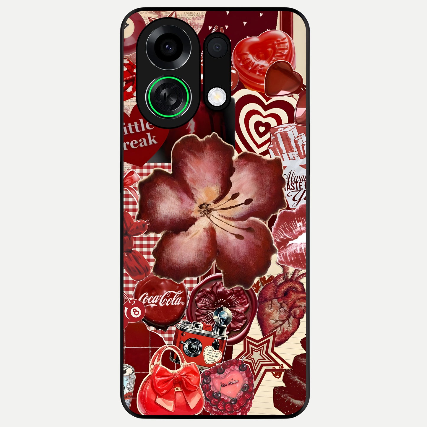  Aesthetic Little Freak Glass Case For Oppo K13 Turbo back cover – full design glossy printed glass finish