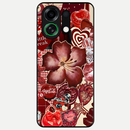  Aesthetic Little Freak Glass Case For Oppo K13 Turbo back cover – full design glossy printed glass finish