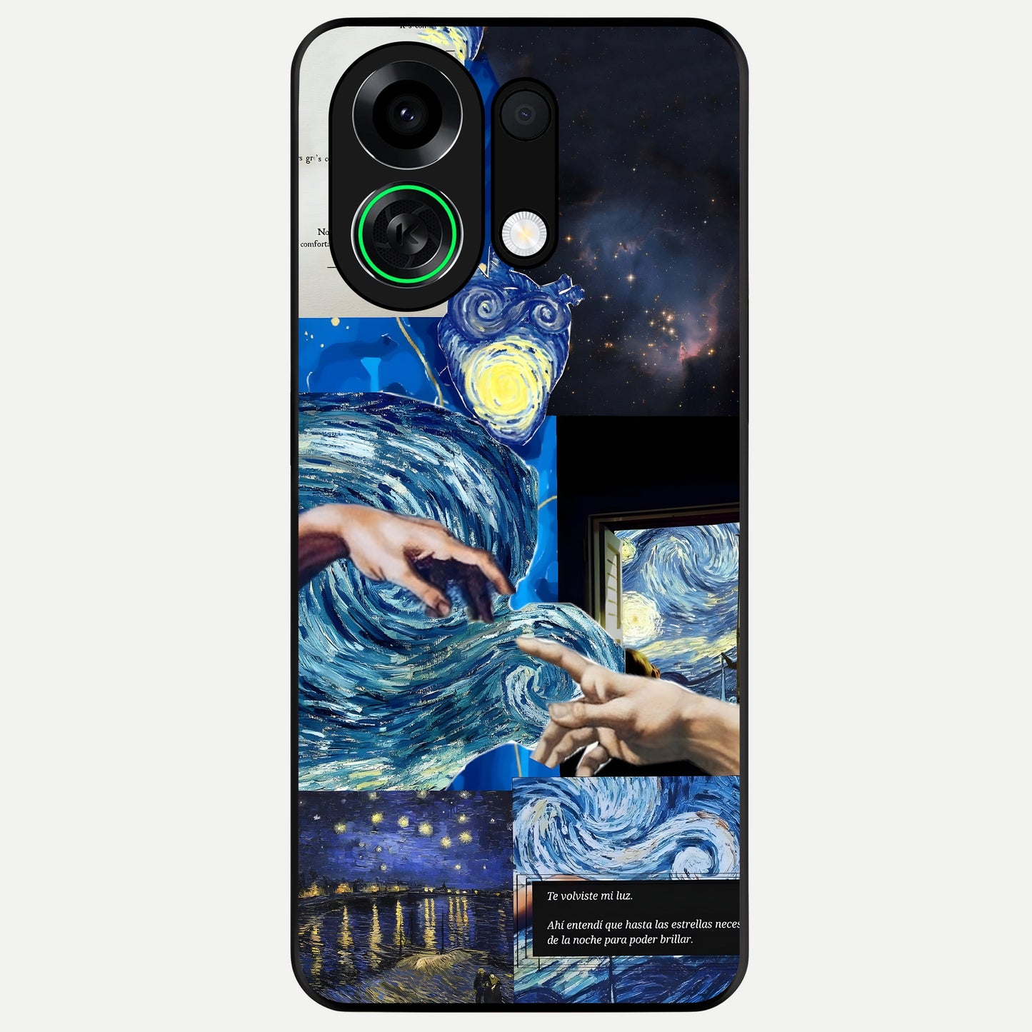  Aesthetic Vando Hands Glass Case For Oppo K13 Turbo back cover – full design glossy printed glass finish