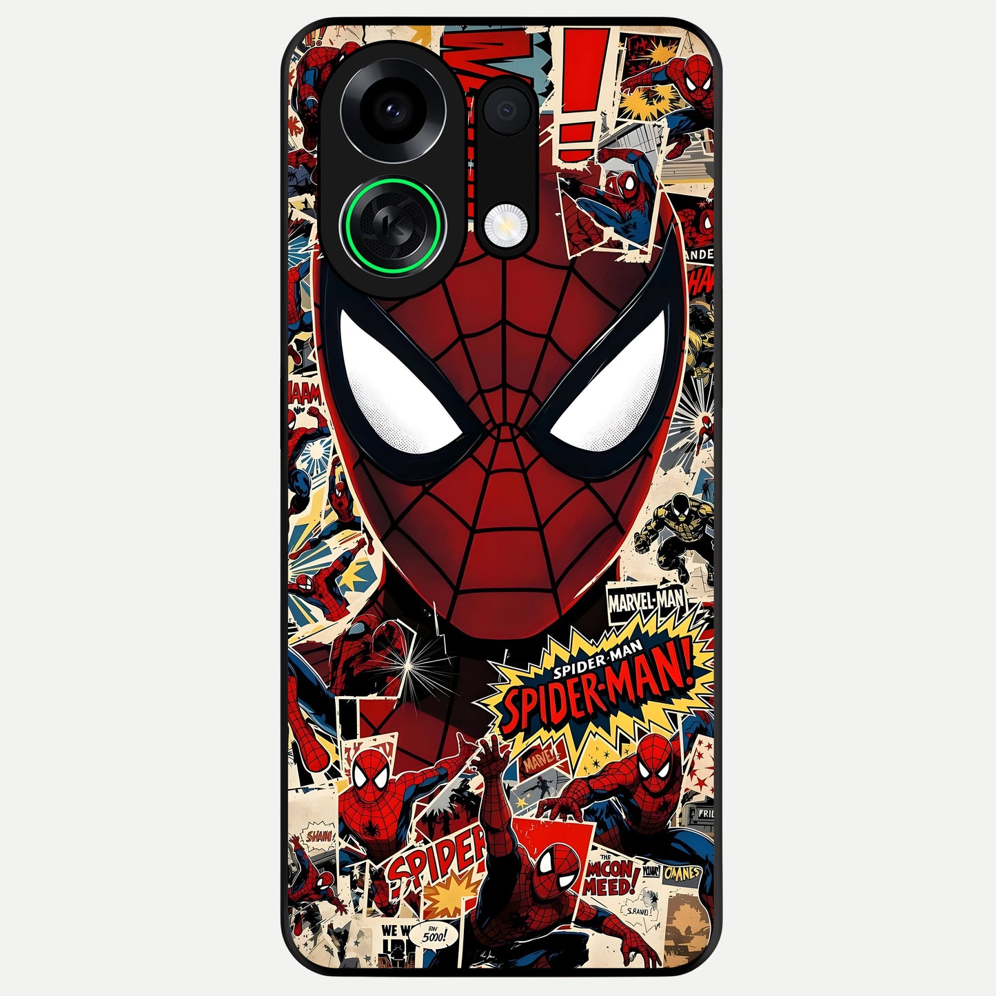  Aesthetic Wonder Spider Glass Case For Oppo K13 Turbo back cover – full design glossy printed glass finish