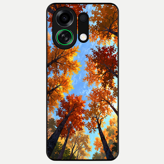  Autumn Sky Rise Glass Case For Oppo K13 Turbo back cover – full design glossy printed glass finish