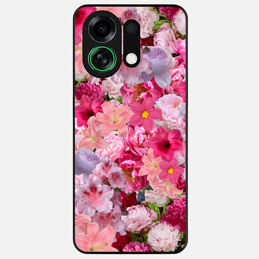  Bloom Crush Fantasy Glass Case For Oppo K13 Turbo back cover – full design glossy printed glass finish