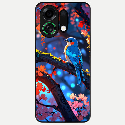  Blooming Water Drift Glass Case For Oppo K13 Turbo back cover – full design glossy printed glass finish
