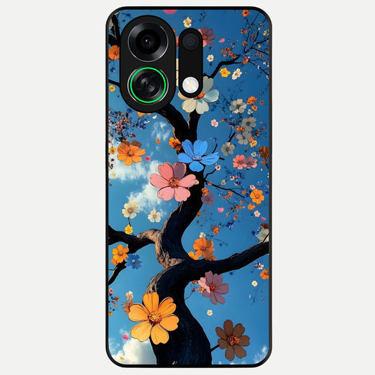 Blossom Dream Sky Glass Case For Oppo K13 Turbo back cover – full design glossy printed glass finish