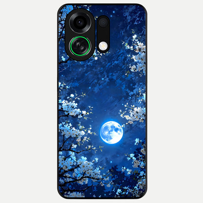  Blossom Moonlight Sky Glass Case For Oppo K13 Turbo back cover – full design glossy printed glass finish