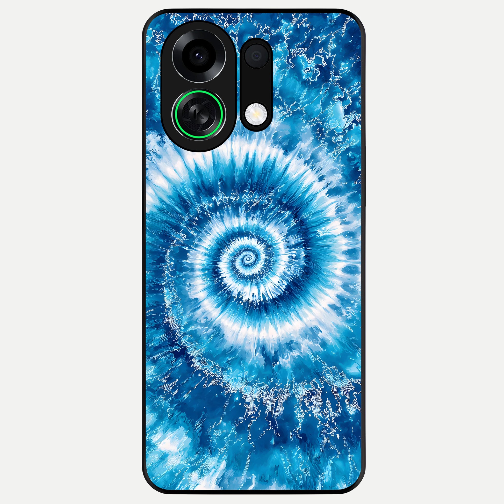  Blue Galaxy Wave Glass Case For Oppo K13 Turbo back cover – full design glossy printed glass finish