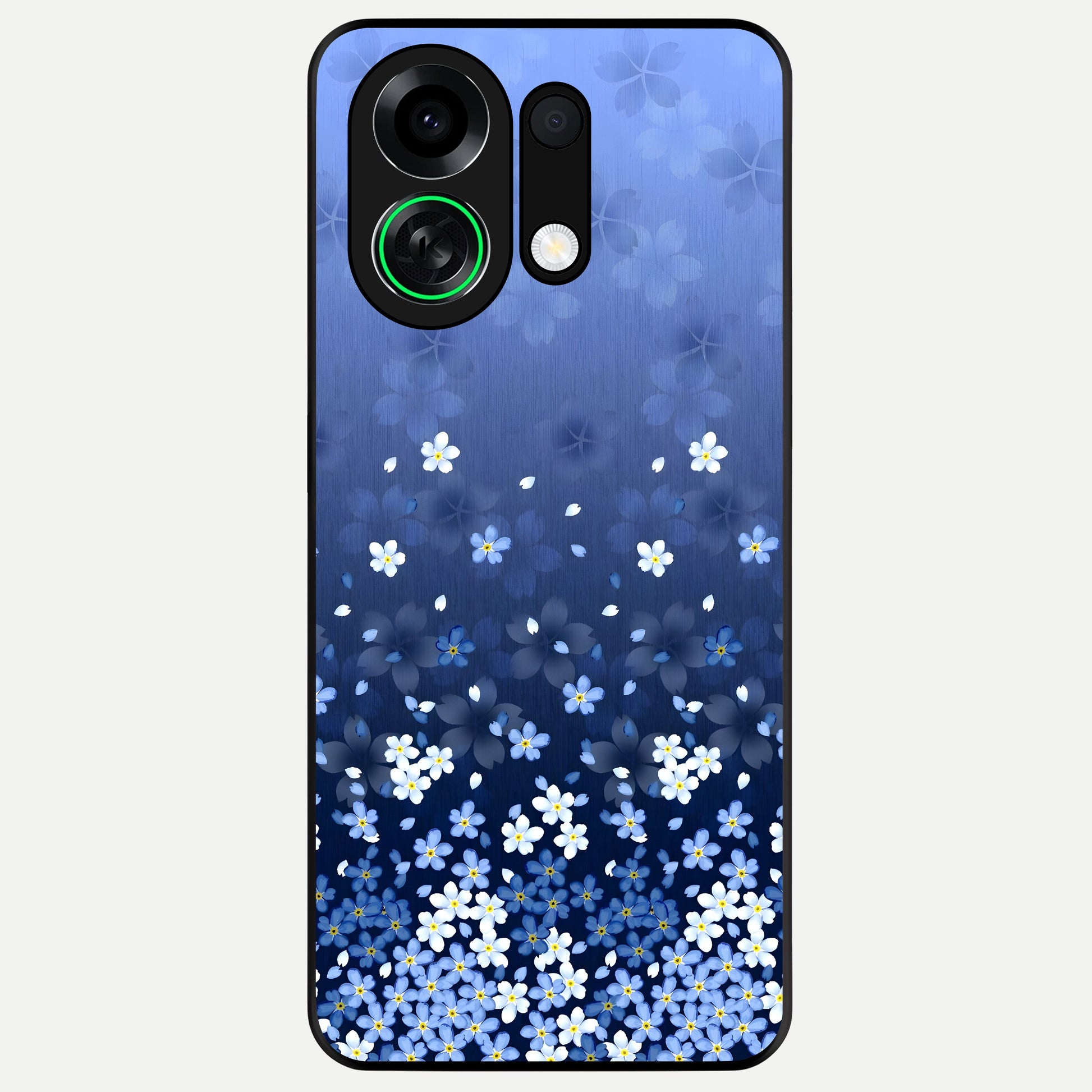  Blue Starry Glass Case For Oppo K13 Turbo back cover – full design glossy printed glass finish
