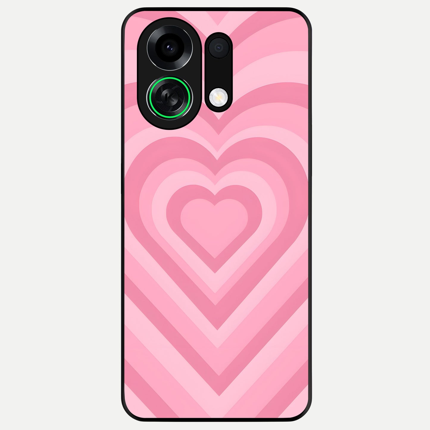  Blush Heart Waves Glass Case For Oppo K13 Turbo back cover – full design glossy printed glass finish