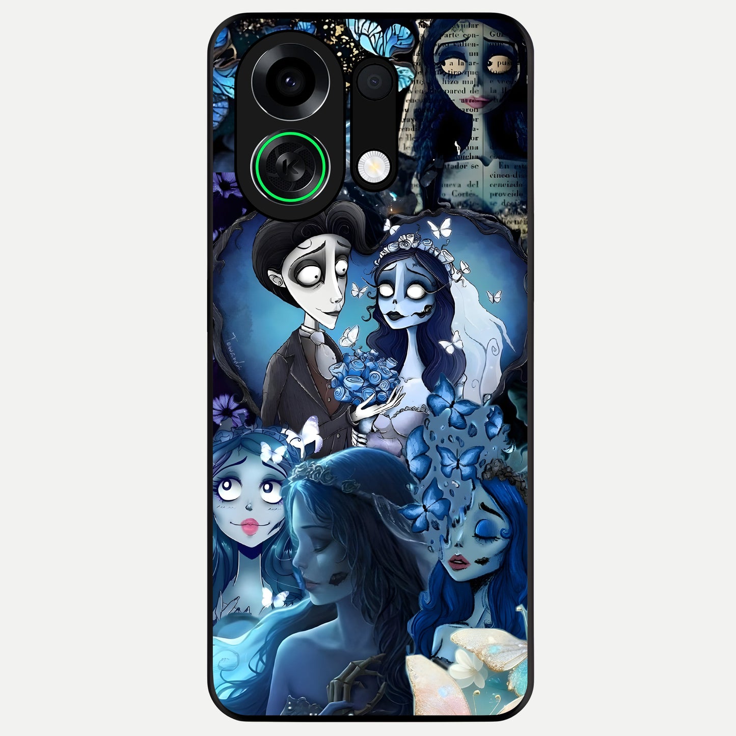  Butterfly Ghost Soul Glass Case For Oppo K13 Turbo back cover – full design glossy printed glass finish
