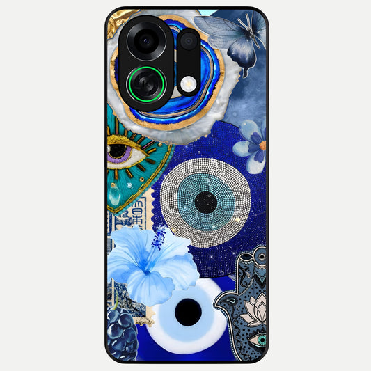  Celestial Blue Vision Glass Case For Oppo K13 Turbo back cover – full design glossy printed glass finish