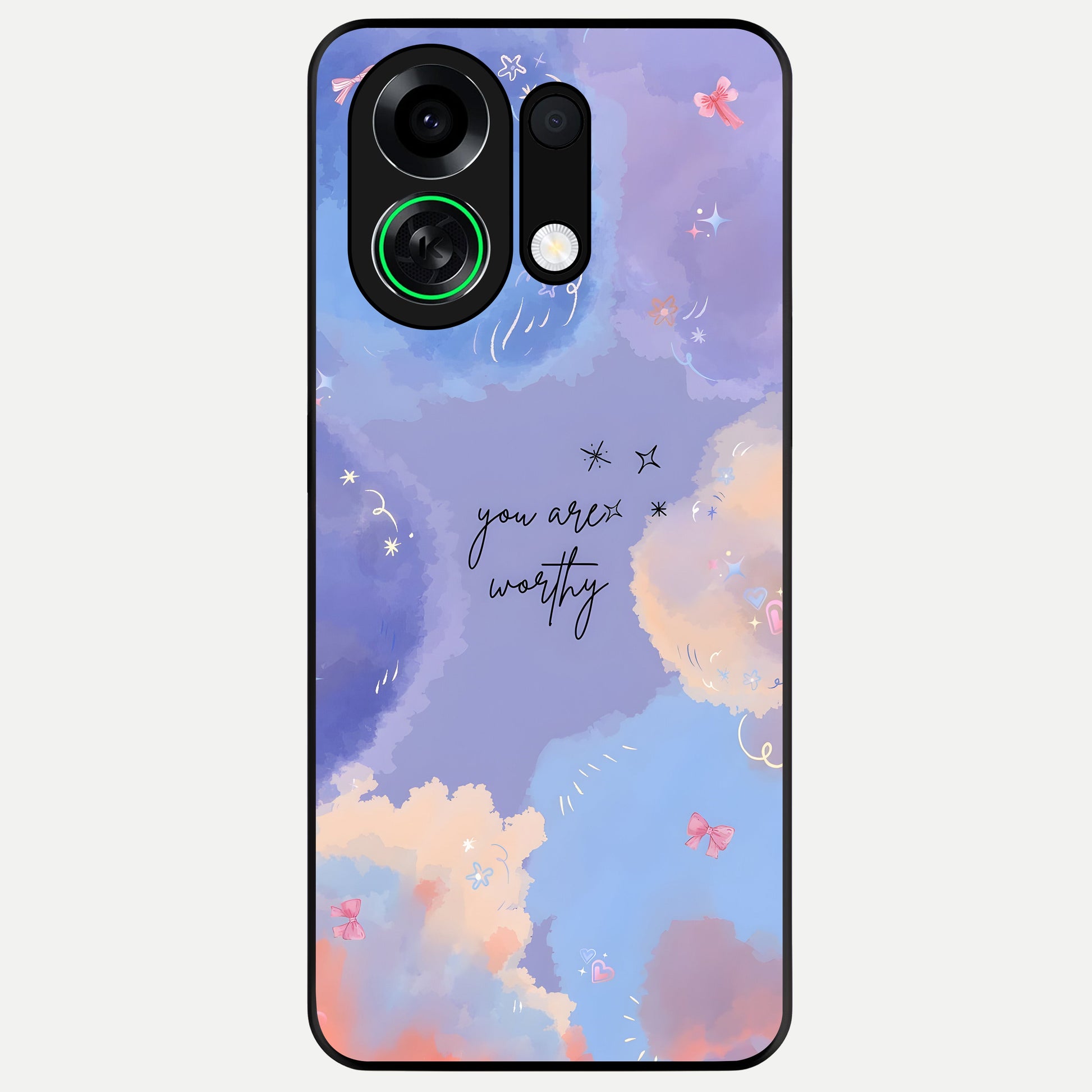  Celestial Cloud Magic Glass Case For Oppo K13 Turbo back cover – full design glossy printed glass finish