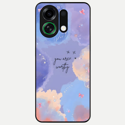 Celestial Cloud Magic Glass Case For Oppo K13 Turbo back cover – full design glossy printed glass finish
