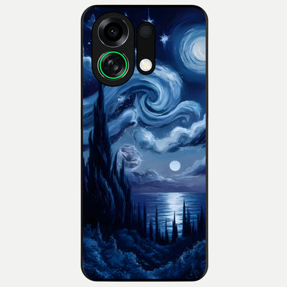  Celestial Dream Van Gogh Glass Case For Oppo K13 Turbo back cover – full design glossy printed glass finish
