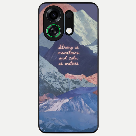 Celestial Mountain Calm Glass Case For Oppo K13 Turbo back cover – full design glossy printed glass finish