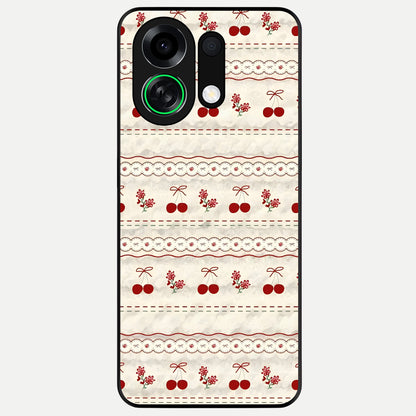  Cherry Bloom Charm Glass Case For Oppo K13 Turbo back cover – full design glossy printed glass finish