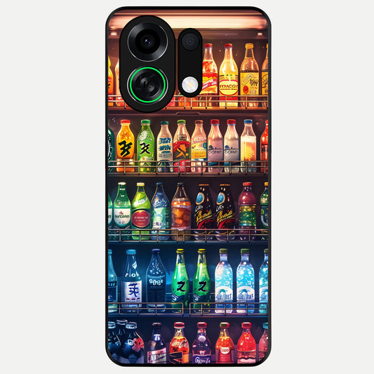  Colorfull Tree Glass Case For Oppo K13 Turbo back cover – full design glossy printed glass finish