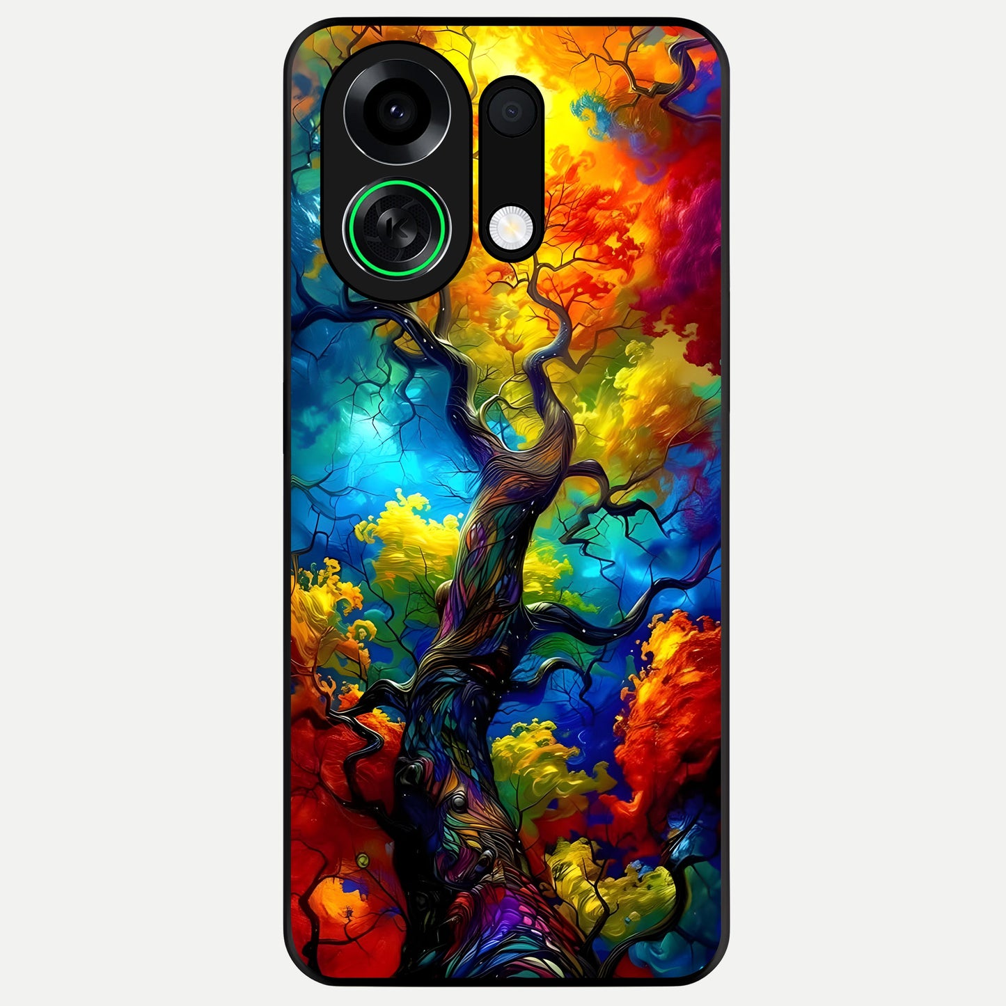  Colorful Soda Bottles Glass Case For Oppo K13 Turbo back cover – full design glossy printed glass finish