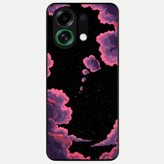  Cosmic Cloud Journey Glass Case For Oppo K13 Turbo back cover – full design glossy printed glass finish