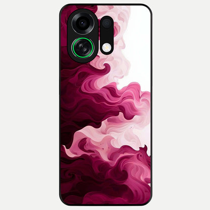  Crimson Wave Flow Glass Case For Oppo K13 Turbo back cover – full design glossy printed glass finish