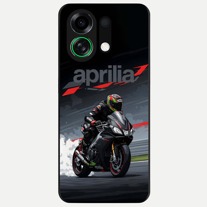  Dark Aprilla Glass Case For Oppo K13 Turbo back cover – full design glossy printed glass finish