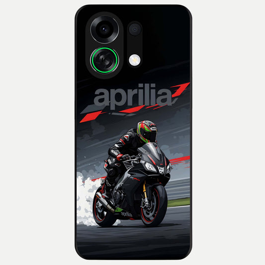  Dark Aprilla Glass Case For Oppo K13 Turbo back cover – full design glossy printed glass finish