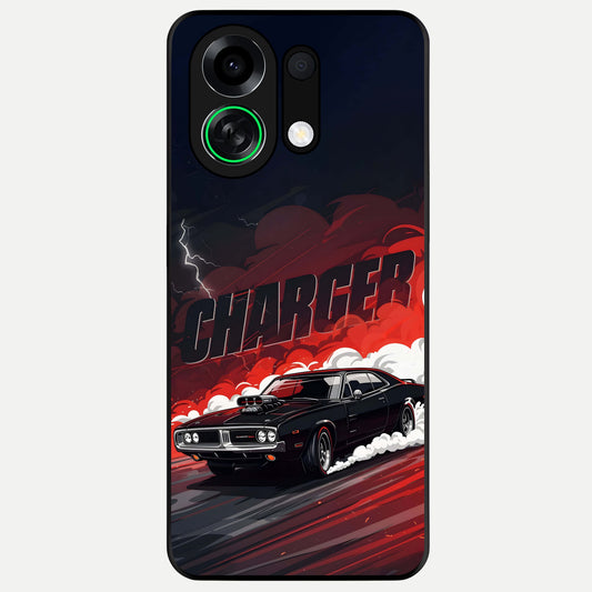  Dark Charger Fury Glass Case For Oppo K13 Turbo back cover – full design glossy printed glass finish