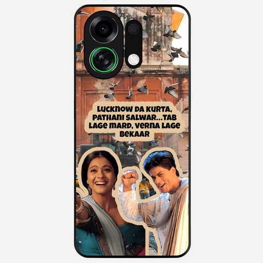  Desi Retro Vibes Glass Case For Oppo K13 Turbo back cover – full design glossy printed glass finish