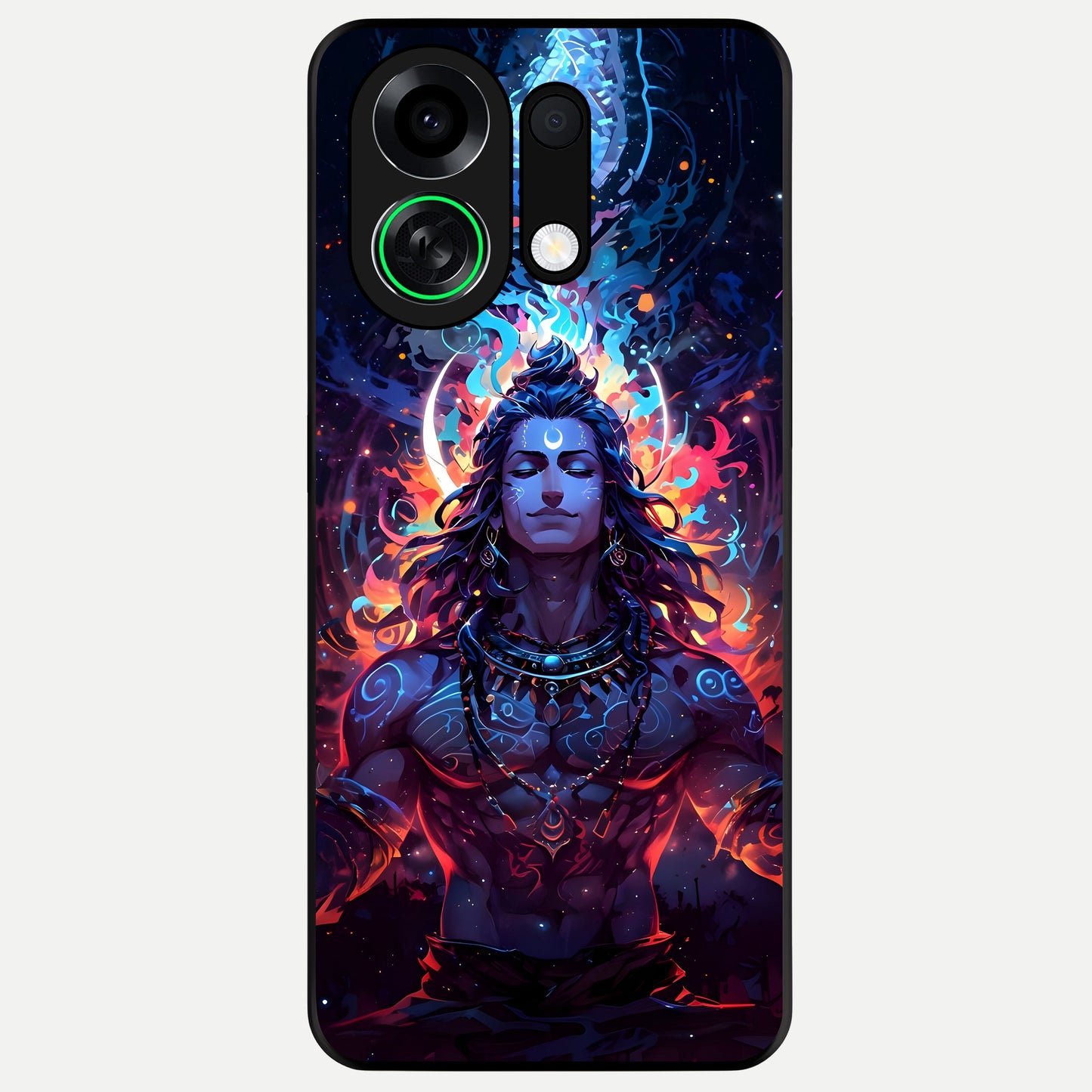  Divine Fire Shiv Glass Case For Oppo K13 Turbo back cover – full design glossy printed glass finish