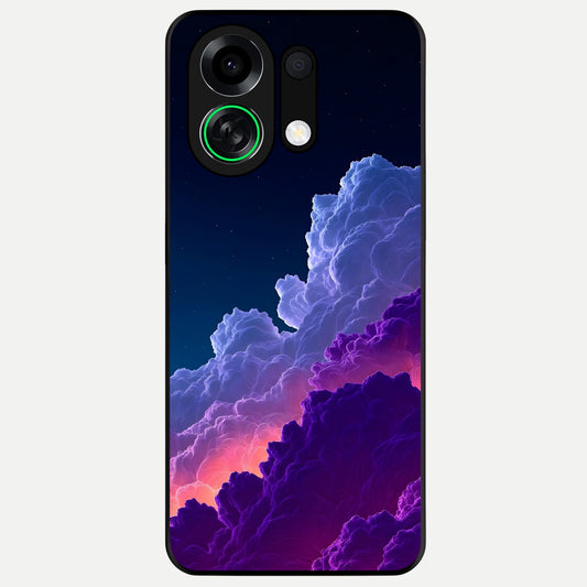  Dreamy Cloud Skies Glass Case For Oppo K13 Turbo back cover – full design glossy printed glass finish
