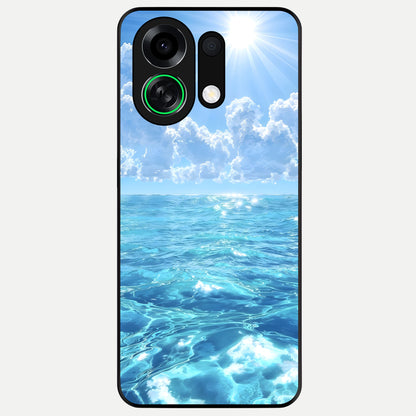  Endless Ocean Horizon Glass Case For Oppo K13 Turbo back cover – full design glossy printed glass finish