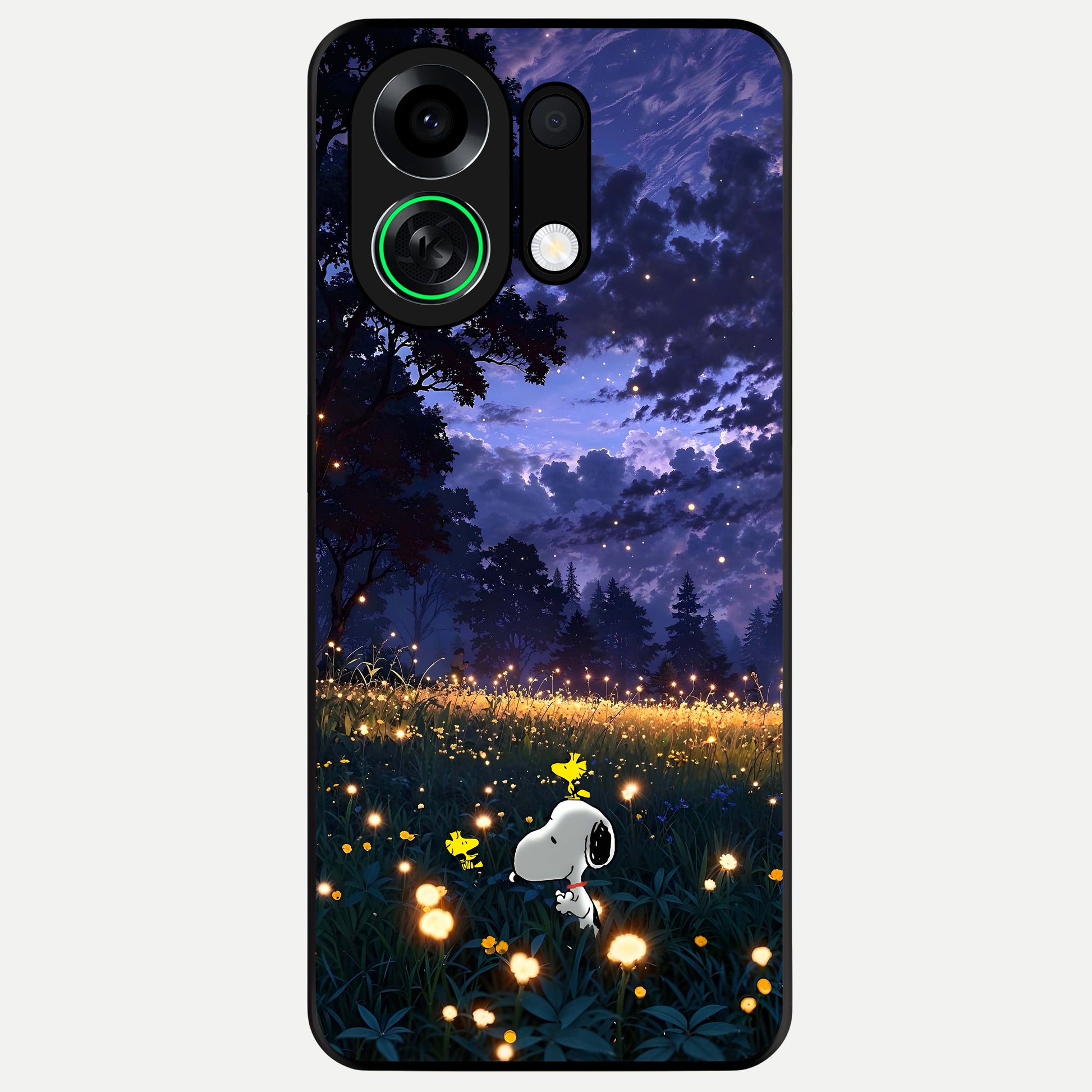  Firefly Meadow Magic Glass Case For Oppo K13 Turbo back cover – full design glossy printed glass finish