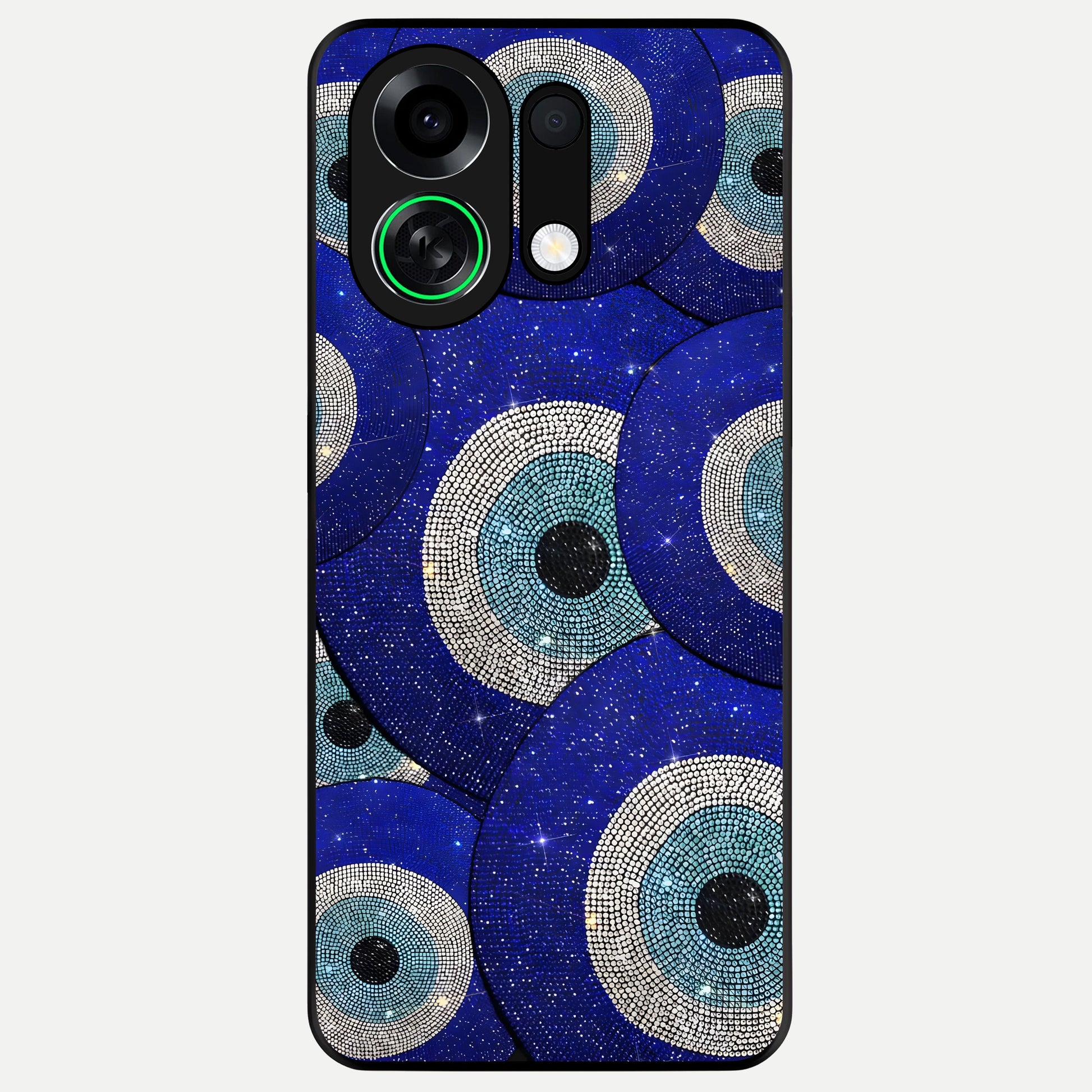  Galaxy Eye Flow Glass Case For Oppo K13 Turbo back cover – full design glossy printed glass finish