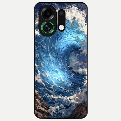  Giant Ocean Wave Glass Case For Oppo K13 Turbo back cover – full design glossy printed glass finish