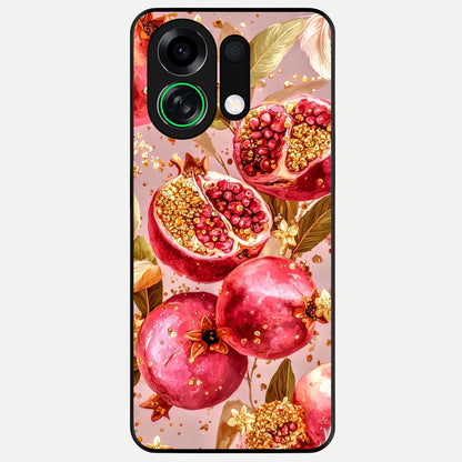  Golden Bloom Glow Glass Case For Oppo K13 Turbo back cover – full design glossy printed glass finish
