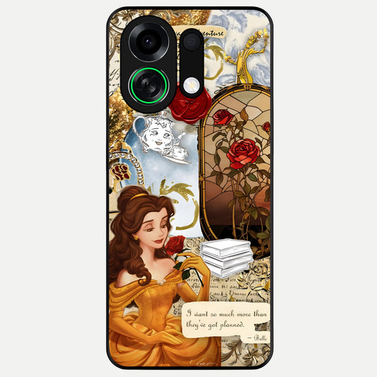  Golden Dream Belle Glass Case For Oppo K13 Turbo back cover – full design glossy printed glass finish