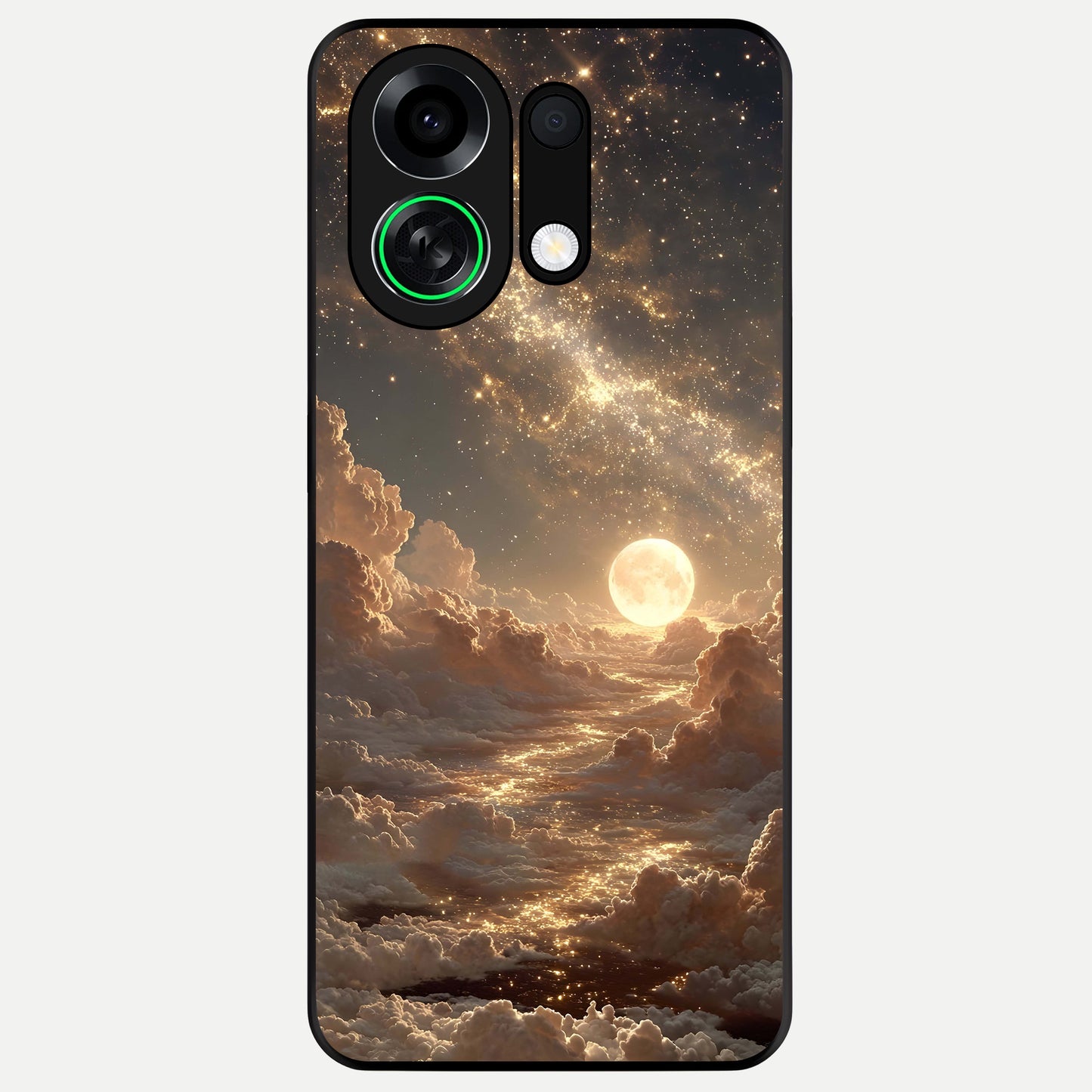  Golden Sky Dream Glass Case For Oppo K13 Turbo back cover – full design glossy printed glass finish