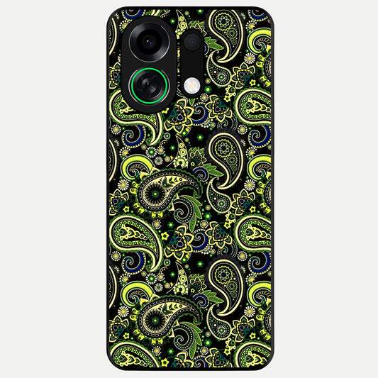  Green Lemon Glass Case For Oppo K13 Turbo back cover – full design glossy printed glass finish