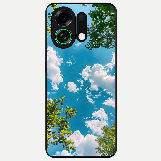  Green Moon Energy Glass Case For Oppo K13 Turbo back cover – full design glossy printed glass finish