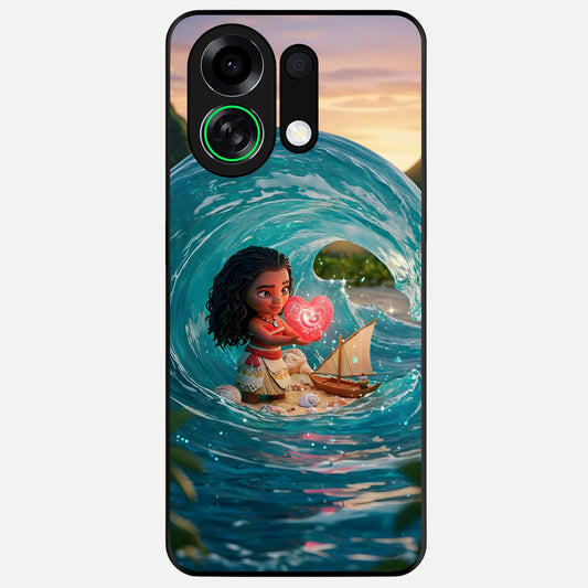  Heart of Ocean Glass Case For Oppo K13 Turbo back cover – full design glossy printed glass finish